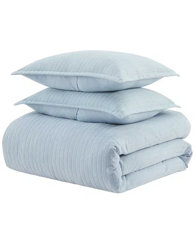 Martha Stewart Rowan Duvet Set In Blue