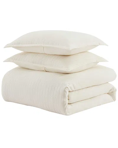 Martha Stewart Rowan Duvet Set In Neutral