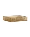 Martha Stewart Ryder Gold-tone Mesh Metal 6 Compartment Large Desk Drawer Organizer For Accessories And Office Supp In Gold