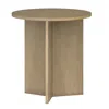 Martha Stewart Sadie Accent Table, Reclaimed Greige Color In Brown