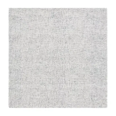 Martha Stewart Sherly Solid Hand Tufted 6' X 6' Indoor Square Area Rug In Blue
