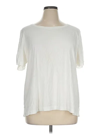 Pre-owned Martha Stewart Short Sleeve T-shirt In Ivory