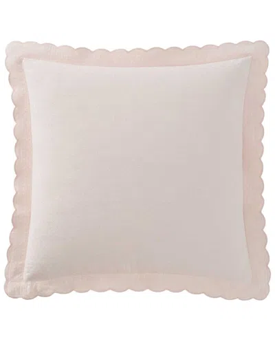 Martha Stewart Signature Scallop Euro Sham Set In Pink