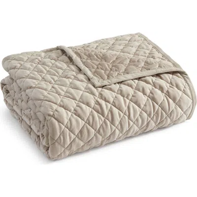 Martha Stewart Simone Microfiber Bed Blanket In Brown