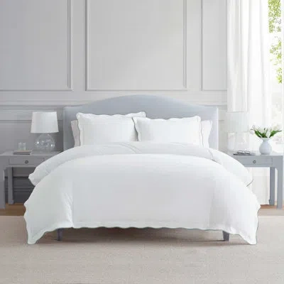 Martha Stewart Simple Scallop Cotton Set In Beige