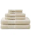 Martha Stewart Skyland Manor 100% Cotton 6pc Towel Set In Neutral