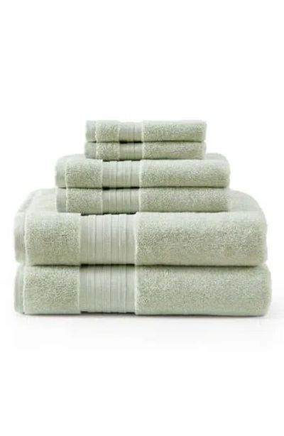 Martha Stewart Skyland Manor Cotton Towel Set In Green