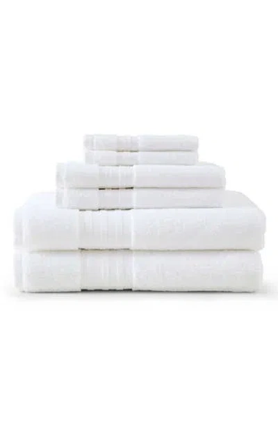 Martha Stewart Skyland Manor Cotton Towel Set In White
