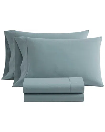 Martha Stewart Skylands Collection Cotton Percale Sheet Set In Green