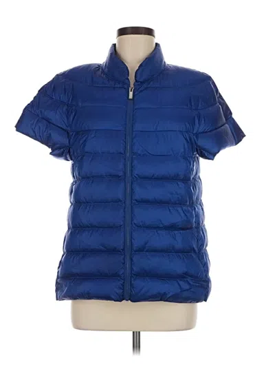 Pre-owned Martha Stewart Snow Jacket In Blue