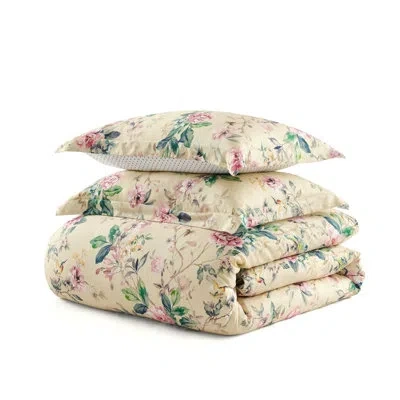 Martha Stewart Songbird Cotton Reversible Duvet Cover Set In Multi