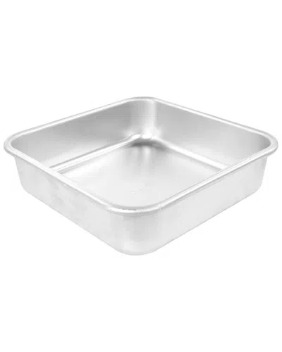 Martha Stewart 9 Inch Square Aluminum Cake Pan In Silver
