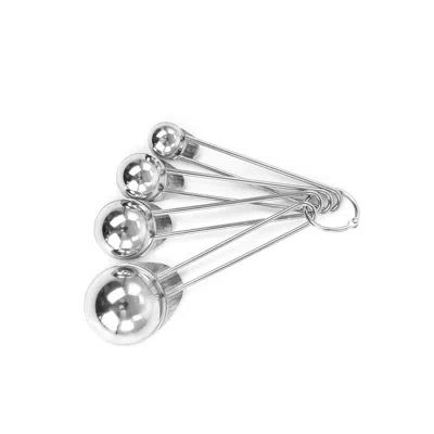 Martha Stewart Stainless Steel Measuring Spoons In Gray