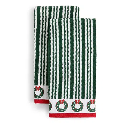 Martha Stewart Stripe 2-pc. Bath Towel Set In Multi