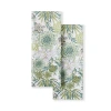 Martha Stewart Succulents 2-pc. Kitchen Towel Set In Green