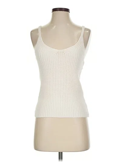 Pre-owned Martha Stewart Tank Top Ivory Strapless Neckline Tops