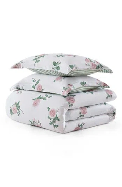 Martha Stewart Tea Rose Cotton Sateen Duvet Cover Set