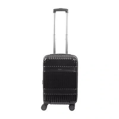 Martha Stewart The Bedford 22 Inch Hardside Expandable Carry-on Spinner Luggage In Black
