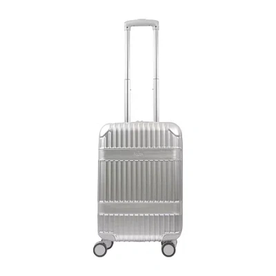Martha Stewart The Bedford 22 Inch Hardside Expandable Carry-on Spinner Luggage In Silver