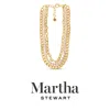 Martha Stewart Three Strand Pearl And Chain Necklace In Gold For Women