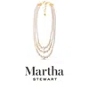 Martha Stewart Three Strand Pearl Necklace In Gold In Gold