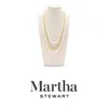 Martha Stewart Traditional Three Strand Pearl And Ball Necklace In Gold In Gold