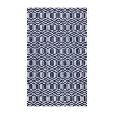 Martha Stewart Vera Geometric Indoor Rectangular Area Rug In Blue