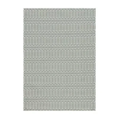 Martha Stewart Vera Geometric Indoor Rectangular Area Rug In Green