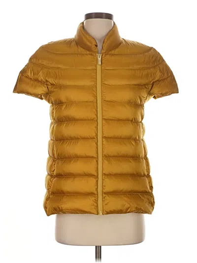 Pre-owned Martha Stewart Vest In Gold