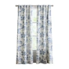 Martha Stewart Village Back Tab Blackout Set Of 2 Curtain Panel In Blue