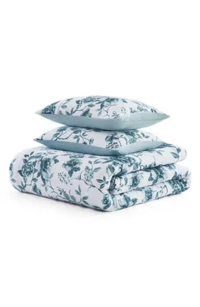 Martha Stewart Vivian Floral Cotton Jacquard Comforter Set
