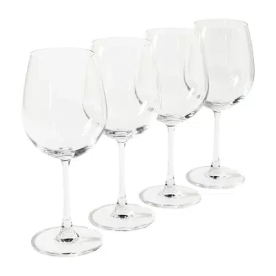 Martha Stewart Vivica 4-pc. Red Wine Glass In Transparent