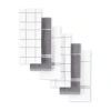 Martha Stewart Waffle 6-pc. Kitchen Towel Set In Gray