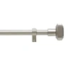 Martha Stewart Wellington 1 In Adjustable Curtain Rod In Silver