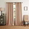 Martha Stewart Westchester Solid Grommet Top Blackout Single Curtain Panel In Neutral