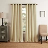 Martha Stewart Westchester Solid Grommet Top Blackout Single Curtain Panel In Yellow