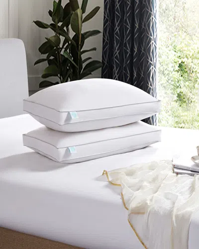 Martha Stewart White Set Of 2 Feather And Down Pillow