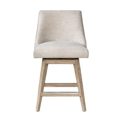 Martha Stewart Winfield Swivel Counter Stool In Cream