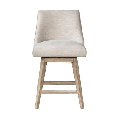 Martha Stewart Winfield Swivel Counter Stool, Grey Color In Gray
