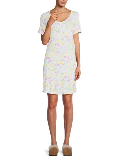 Martha Stewart Women's Scoop Neck Mini Night Dress In Medium Green