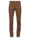 Martin Caldwell Man Pants Brown Size 32 Cotton, Elastane In Brown