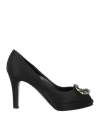 Martin Clay Woman Pumps Black Size 5.5 Textile Fibers