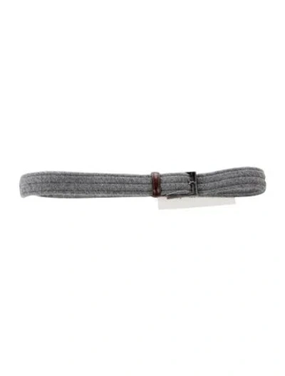 Pre-owned Martin Dingman Canvas Belt Kit In Gray