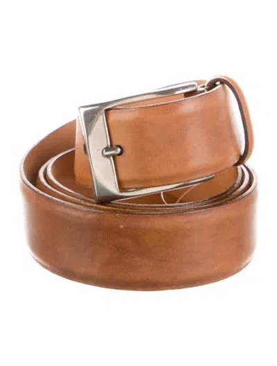 Pre-owned Martin Dingman Leather Belt In Brown