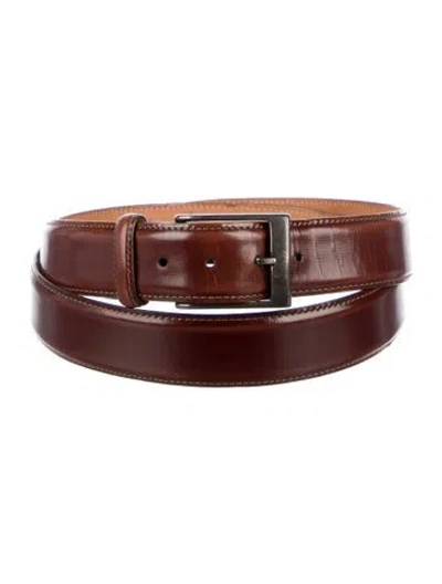 Pre-owned Martin Dingman Leather Belt In Brown