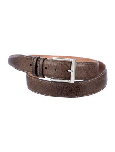 Pre-owned Martin Dingman Leather Belt In Brown