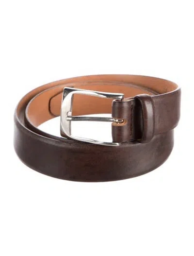 Pre-owned Martin Dingman Leather Belt In Brown
