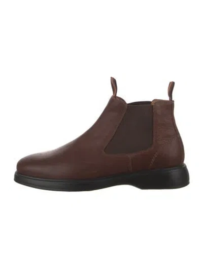 Pre-owned Martin Dingman Leather Chelsea Boots In Brown