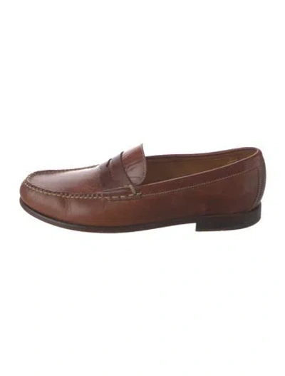 Pre-owned Martin Dingman Leather Loafers In Brown