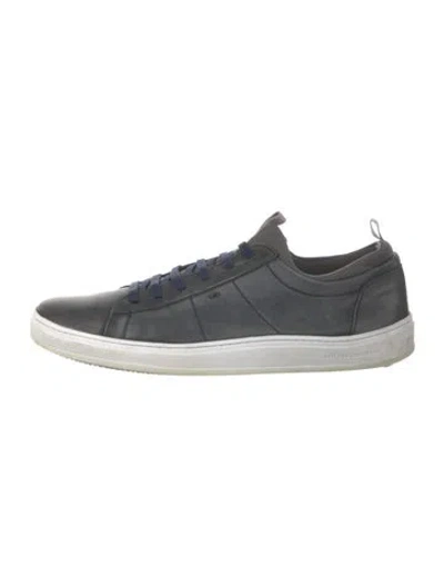 Pre-owned Martin Dingman Leather Sneakers In Gray